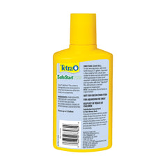 Tetra SafeStart Plus shown in a new aquarium setup for rapid bacteria seeding.
