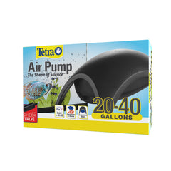 Tetra Whisper 40 air pump in tank delivers steady airflow for aquariums