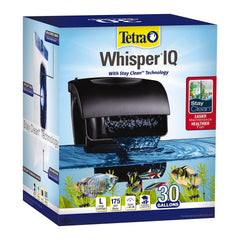 Tetra Whisper IQ Power Filter in quiet-operation view showing near-silent filtration