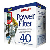 Tetra Whisper Power Filter with quiet operation and 3-stage filtration.