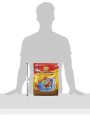 TetraPond Koi Vibrance soft sticks closeup texture showing compact digestible formula.