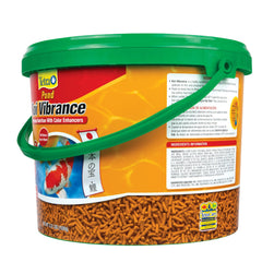 TetraPond Koi Vibrance digestibility-closeup highlights soft sticks that soften in water.