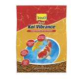 TetraPond Koi Vibrance soft sticks float for easy digestion and color boost.