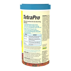 TetraPro Tropical Color Crisps color-enhancement visible in healthy-looking fish.