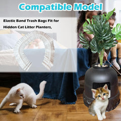 TeurWone hooded litter box liner securely fits to prevent leaks