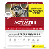 TevraPet Activate II dog drops bottle for fast flea and tick protection.