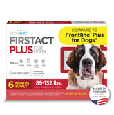 TevraPet FirstAct Plus neck application provides easy, mess-free spot-on protection for large dogs.
