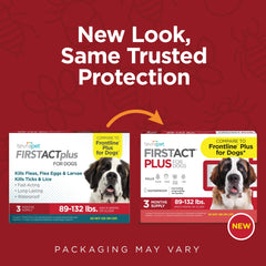 TevraPet FirstAct Plus kills fleas on contact, helping deter reinfestation in daily life.