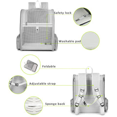 Texsens removable cosy mat offers quick cleaning and pet comfort inside the carrier.