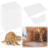 Teyva Daily cat deterrent mat on a kitchen counter protecting surfaces from scratches