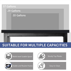 TFK stand side view shows built-in adjustable power outlet