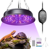 TFNN reptile light fixture 18W front view shows full spectrum UVB for enclosure health
