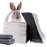 Tfwadmx rabbit pee pads 18x24 pack ready for use with quick-absorbent features.