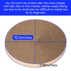 THAMIAO reversible-pads double-sided use extends scratching surface life.