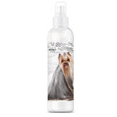 The Blissful Dog Shine-On bottle close-up highlighting detangler for all coats