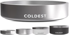 The Coldest Water dog bowl 21oz insulated metal for durable, spill-free meals.