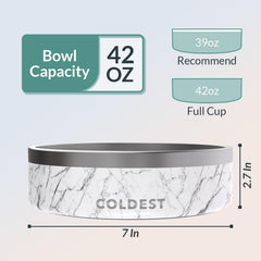 Coldest Water 3 layer insulated bowl retains temp