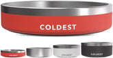 The Coldest Water dog bowl with insulated triple-wall design for spill-free meals.