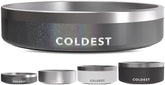 The Coldest Water Stardust Glitter dog bowl top view showing sparkle and capacity
