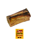 The Country Butcher 4-inch beef marrow bone pack for aggressive chewers.