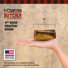 The Country Butcher beef marrow bones close-up reveals natural texture.