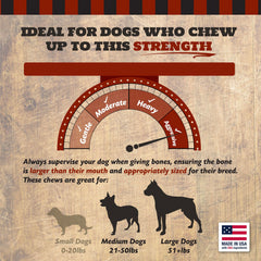 The Country Butcher durable chew action demonstrates strong chewer durability.