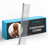 The Doodle Brush finishing metal comb smooths coats and removes mats.