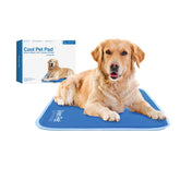 The Green Pet Shop Cool Pet Pad on floor provides instant cooling for dogs and cats.