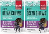 The Honest Kitchen Beams fish skin treat packaging with two-bag format for dogs