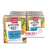 The Honest Kitchen Butcher Block Pâté turkey in bowl, complete meal option for dogs.