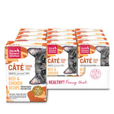 The Honest Kitchen cat Câté pâté front label with premium beef and chicken ingredients
