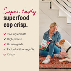 Crunchy texture close-up ideal for rewarding during training.