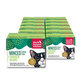 The Honest Kitchen minced chicken in bone broth gravy cat food in a serving bowl, grain-free and complete
