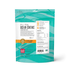 The Honest Kitchen Ocean Chews texture closeup shows crunchy, digestible snack