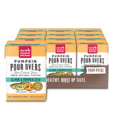The Honest Kitchen Pumpkin Pour Overs Salmon Stew in a bowl to enhance meals.