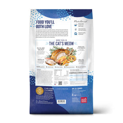 The Honest Kitchen Whole Food Clusters kibble focus shows grain-free nutrition for cats.