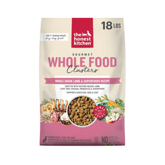 The Honest Kitchen lamb clusters bag with human-grade ingredients for premium nutrition