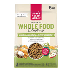 The Honest Kitchen Whole Food Clusters meal bowl after rehydration, a complete and tasty option
