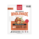 The Honest Kitchen Wholemade beef dehydrated dog food 10 lb bag provides convenient home meals.