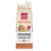 The Honest Kitchen Wholemade beef and oats ingredients for dog nutrition.