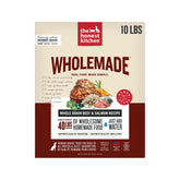 The Honest Kitchen WholeMade Dehydrated Dog Food bag with beef and salmon highlights premium ingredients.
