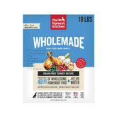 The Honest Kitchen Wholemade turkey dog food bag close-up showing clean ingredients for home meals