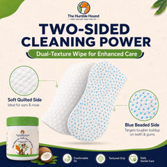 The Humble Hound coconut-oil-infused wipes with gentle cleansing formula.