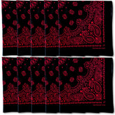 The Peacock Crew bandana close-up showing soft cotton texture for comfortable wear.