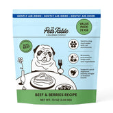 The Pets Table beef-berries air-dried dog food bag offering premium nutrition.