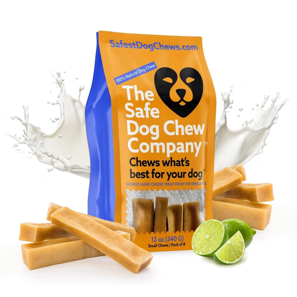 The Safe Dog Chew Company yak cheese small-pack chews offer long-lasting enjoyment.