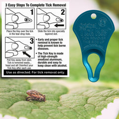 The Tick Key on a backpack ready for camping use