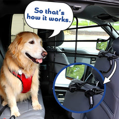 The ZooKeeper barrier with wide-adjustment fits many vehicles and keeps peace of mind on trips.