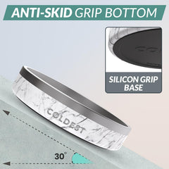 The Coldest Water colddog bowl with non-slip base prevents spills