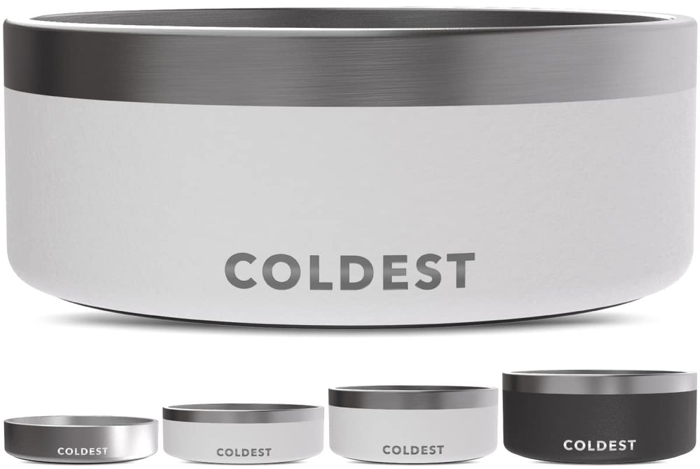 The Coldest Water Coldest Dog Bowl with triple-wall insulation keeps water cooler.